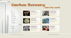 Desktop Screenshot of cactusnursery.co.uk