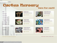 Tablet Screenshot of cactusnursery.co.uk